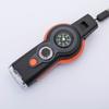 Emergency Whistle Compact Size Loud Crisp Sound Magnifying Glass Design High Decibel with LED Light Multi-function Whistle