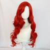 Body Lucky Girl Ruby Gillman Cosplay Perücke 26 Zoll Rote Lange Lockige Synthetikperücke Anime Halloween Perücke