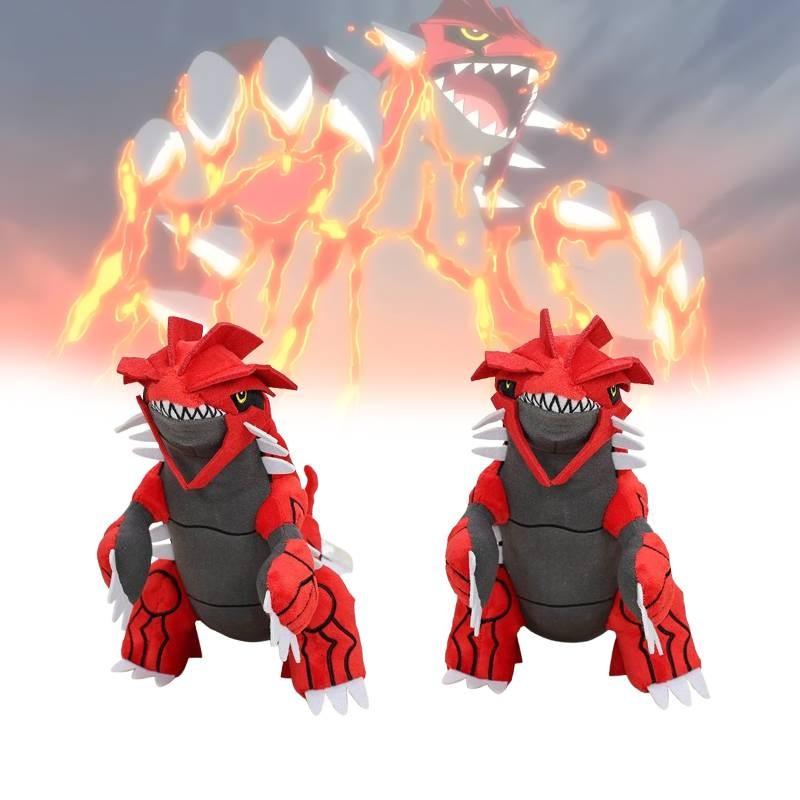 Cuddly Red Groudon Cartoon Childrens Birthday Gift Throw Doll Pillow