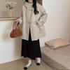 Women's Autumn and Winter New Short Hooded Loose Double-Sided Wool Coat