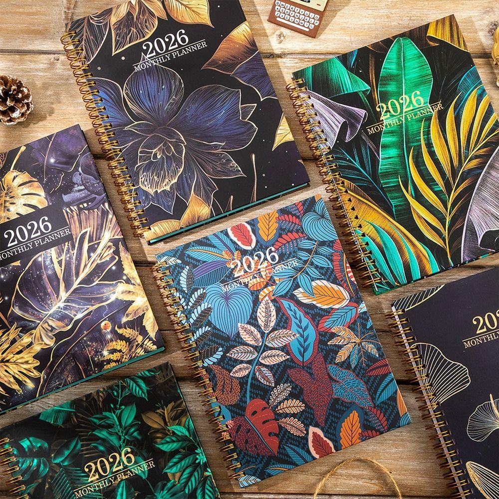 Index Tags 2026 Planner Notebook Spiral Binding Spiral Notebook Daily Organization