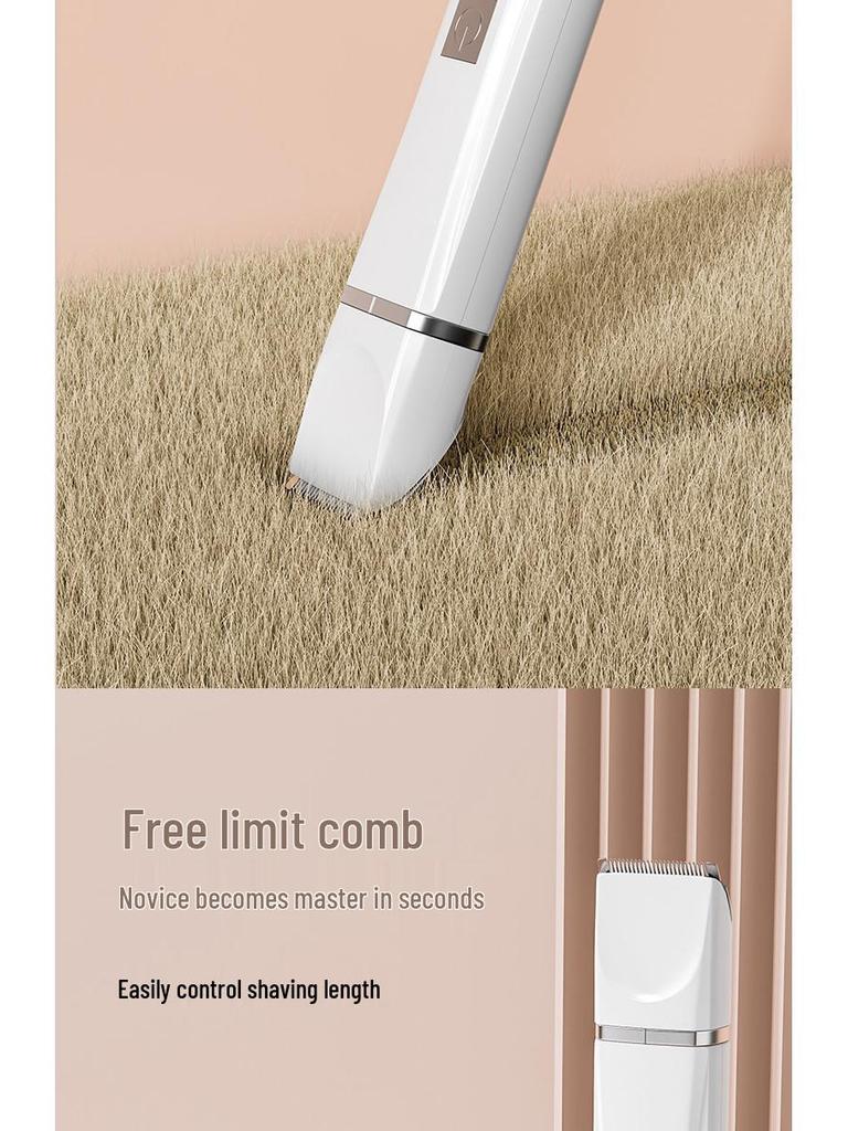 Pet Grooming Electric Clipper: Cat & Dog Shaver, Nail Grinder, Hair Trimmer