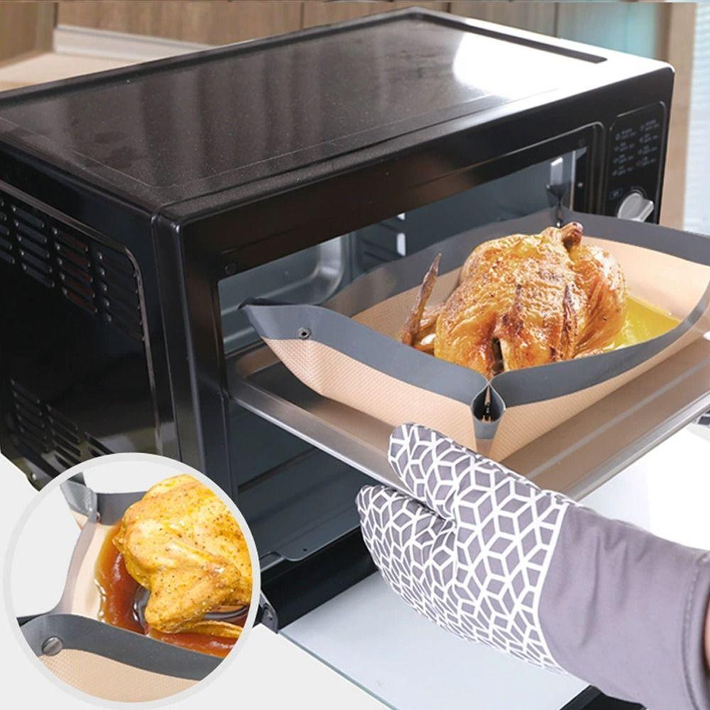 Non-Stick Baking Tray Heat Resistant Oven Liner Accessories Silicone Baking Mat  Dessert Making