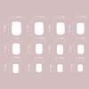 Omber Pink Press On Nail Short Square Gradient Natural Fake Nail Glossy Full Cover False Nail for Women Girls Gifts