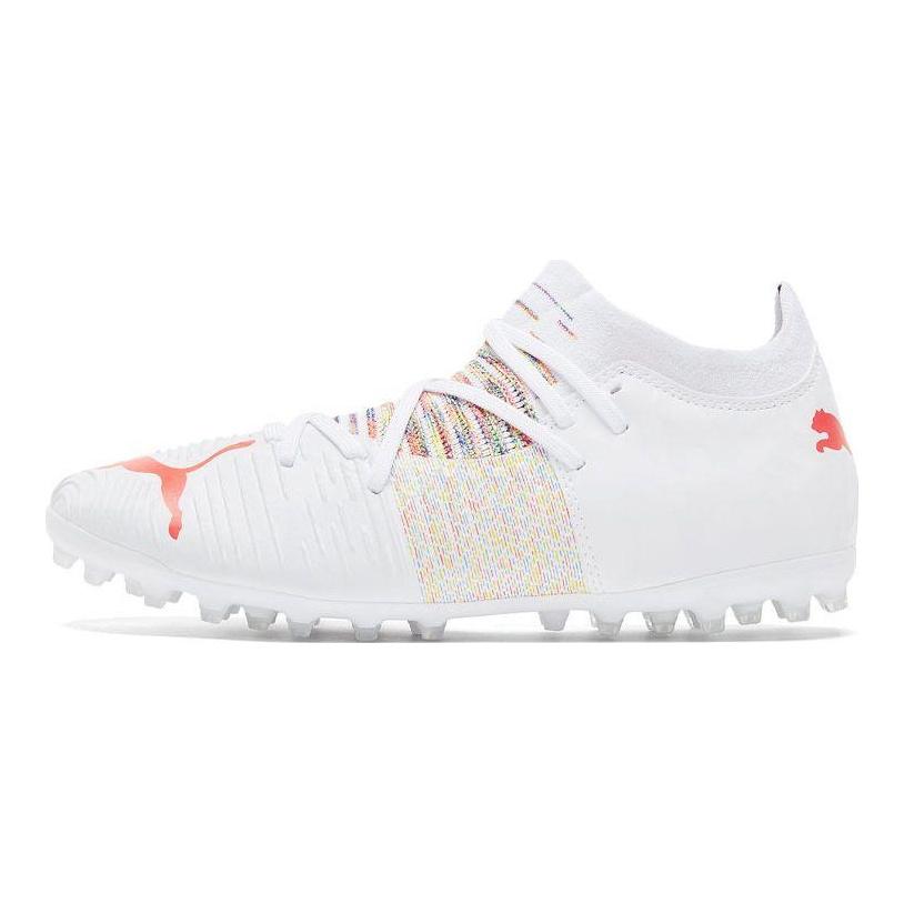 Puma 3.1 Comfortable Versatile MG (Rubber Short Studs) Artificial Turf Soccer Shoes Men Soccer Shoes White 106386-03