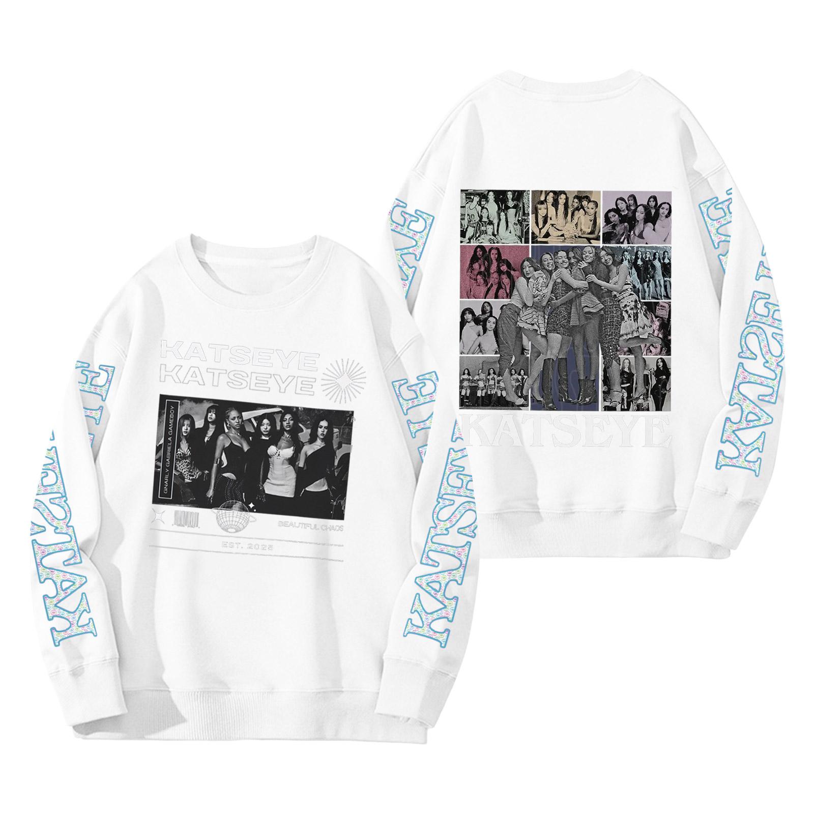 

Женский модный пуловер с длинным рукавом, принтом и круглым вырезом, свободного кроя XXL белый