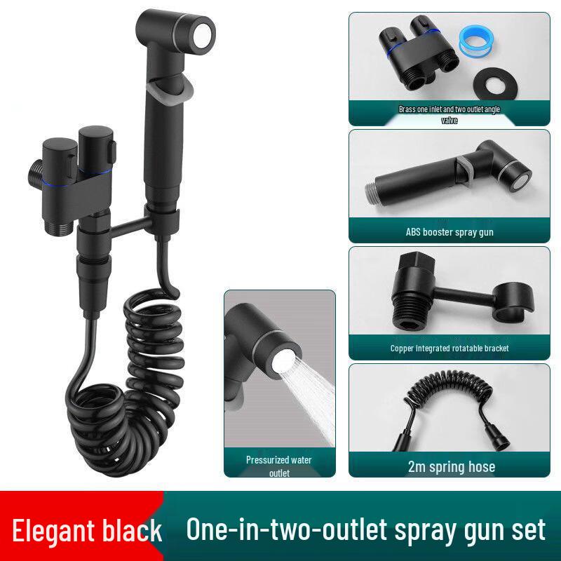 MDNG Elegant Black Bidet Sprayer Kit