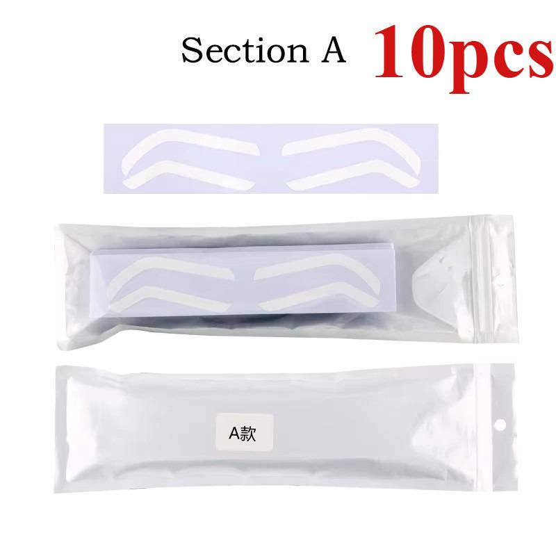 10/30/60PCS Disposable Eyebrow Design Stencil Eyebrow Tint Airbrush Auxiliary Sticker For Brows Shaping With Single