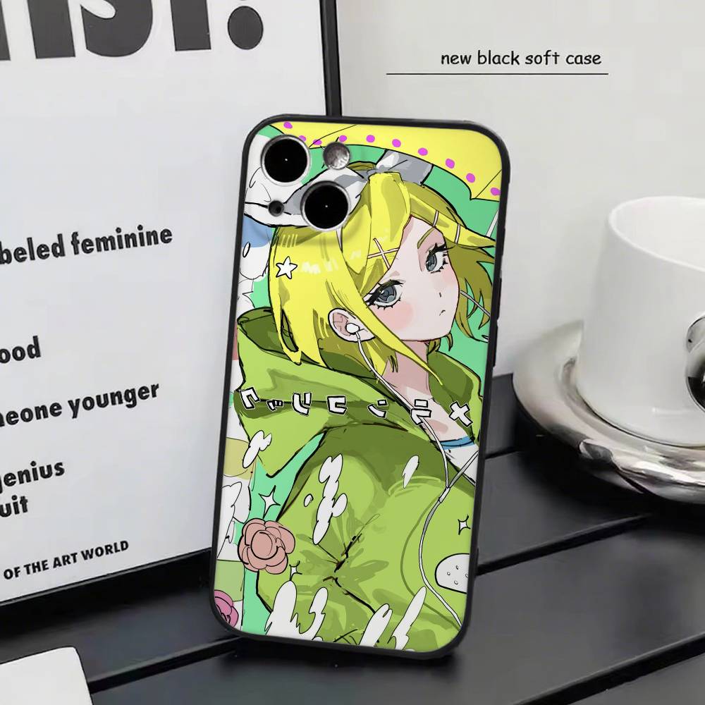 Virtuelle Sängerin K-Kagamine Rin Handyhülle Silikon Weich Für IPhone 17 Air 16 15 14 13 12 11 Plus Pro Max Plus