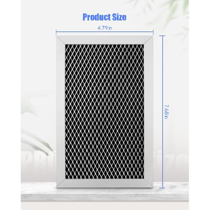 Urngowuy 2Pcs Microwave Charcoal Filter Fit for GE JVM6175EK5ES JVM6175SK5SS JVM6172SK5SS JVM6175YK5FS