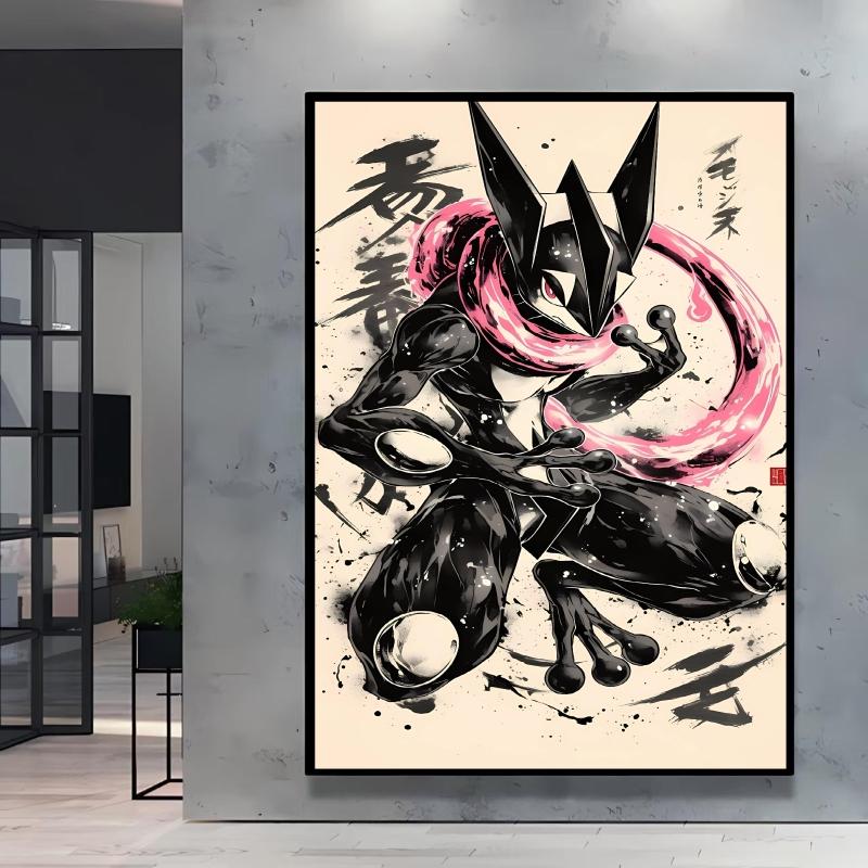 Canvas Prints Pokemon Greninja Classic Anime Posters Wall Art High Definition Images Modern Home Living Room Decor Children Gift