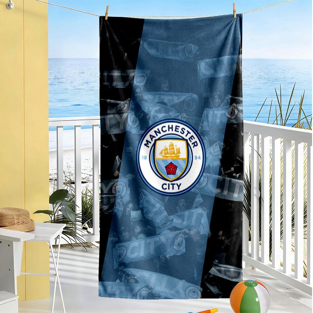 Like Manchester City Fc Beach Towel Soft Durable Quick-Dry Comfortable Lightweight Suitable for Swimming, Gym, Camping, Yoga Vacation