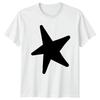 Minimalist Black Star Graphic T-Shirt Star Symbol Graphic Design Birthday