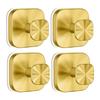 Convenient 4-Pack Stainless Steel Hooks Suction Cup Hooks