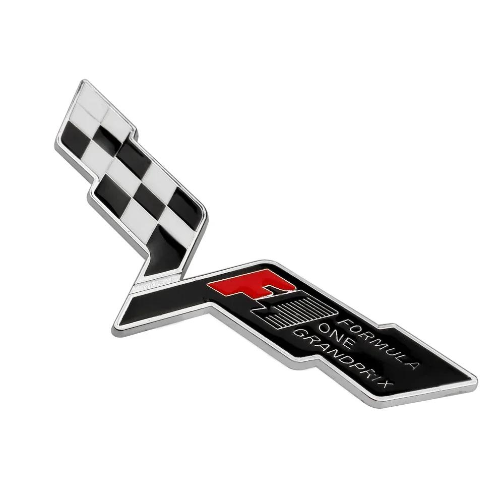 For Chevrolet Corvette 60 Years Camaro Aveo Cruze Malibu Captiva Trax Niva Captiva 3D Metal Car Fender Rear Trunk Emblem Sticker