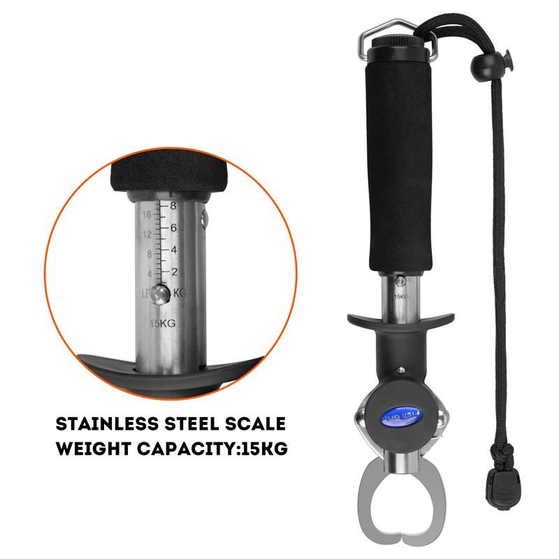 Verschiedene Stile Fischgreifer und Zange Tackle Angelzange Klemmen-Set mit Fischmaulgreifer Waage Multifunktionaler Schnurabschneider