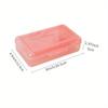 Large Capacity Double Layer Translucent Plastic Pencil Box with Snap-Tight Lid, Durable Hard Pencil Case for Pens, Pencils, School & Office Supplies