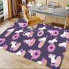 1PC Unicorn Donut Non-Slip Floor Carpet Compatible for Office&Living Room&Bedroom&Dining Room - Flat-Weave Machine-O403