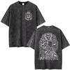 2026 Hot Anime The Seven Deadly Sins Escanor Vintage Washed Graphic T-Shirt Men Women Hip Hop Punk Clothing Streetwear Oversized Tshirt