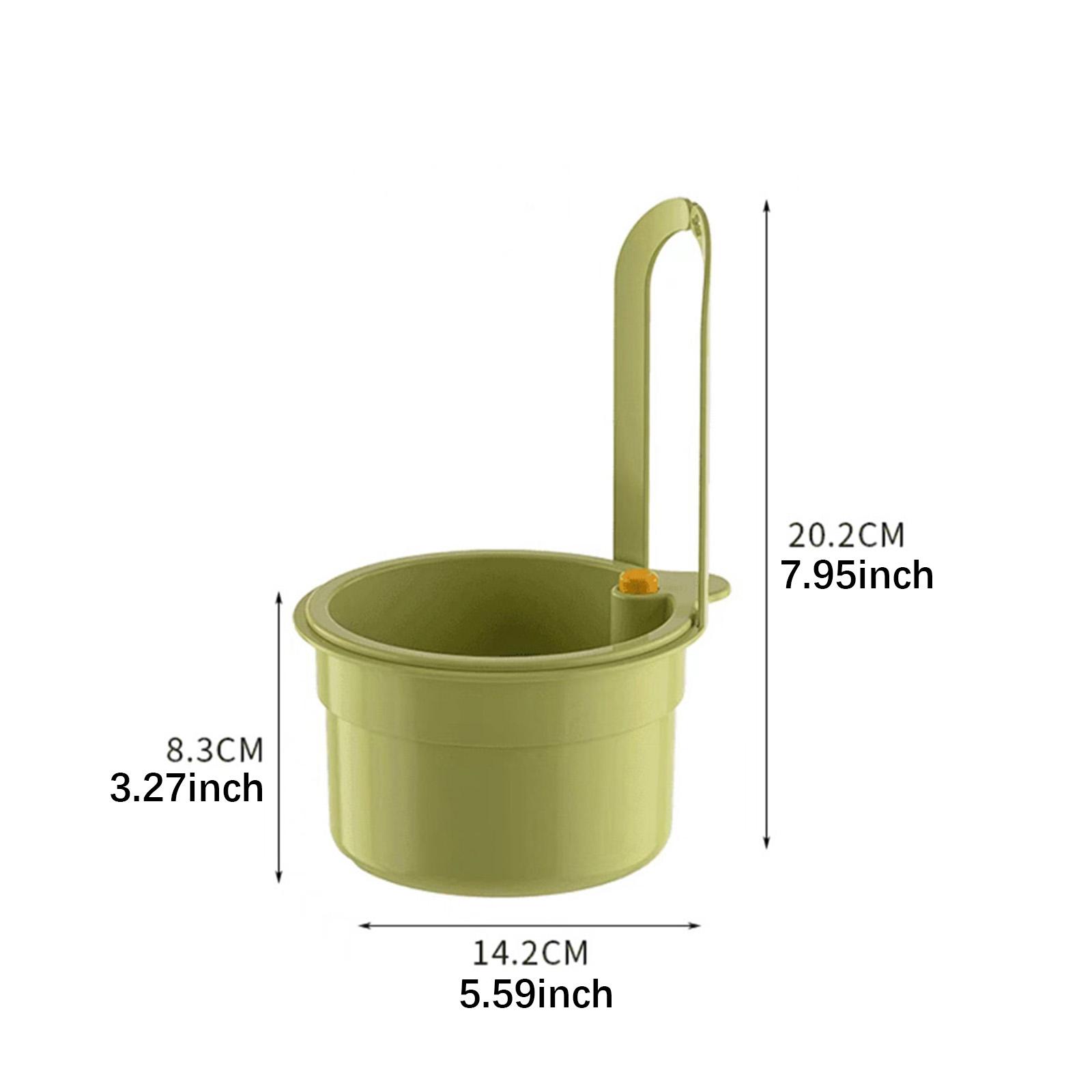 

Kitchen Sink Drain Basket Food Waste Catcher Home Sink Storage Holder Drainer Rack Food Waste Filter Hanging Sink Strainer зелёный