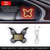Solar Powered Car Neon Lights Suction Cup LED Ambient Light Car Neon Light  Front Rear Windows