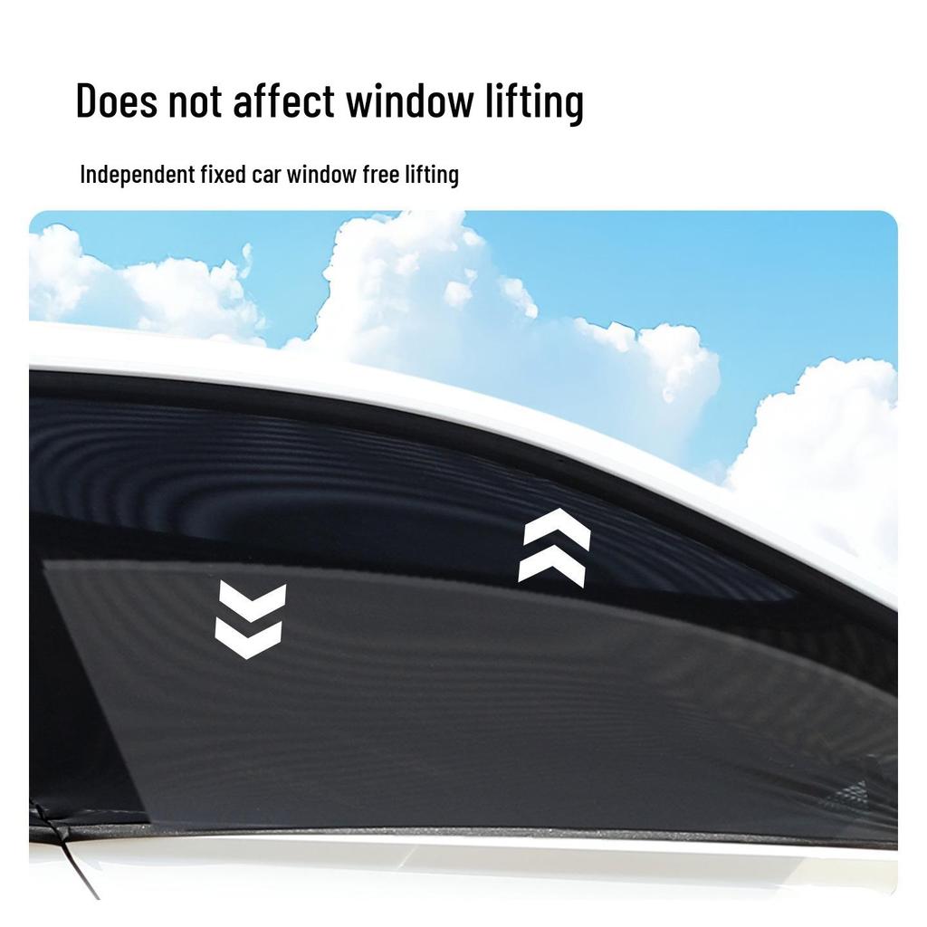 Double Layer Sun Shade with Zipper: Insulated, Breathable Privacy Curtain for Self-Driving Tours