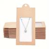 WTEMPO Birthday Wedding Rectangular Foldable Paper Jewelry Display Packaging Boxes Clear Window Party Decor Treat Gift Boxes with Inside Card