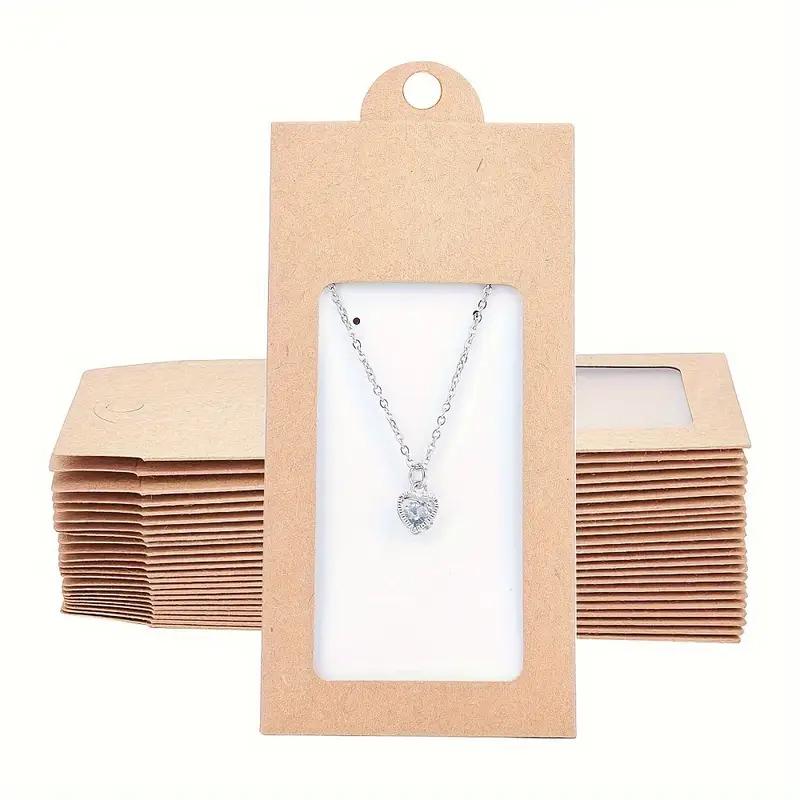 WTEMPO Birthday Wedding Rectangular Foldable Paper Jewelry Display Packaging Boxes Clear Window Party Decor Treat Gift Boxes with Inside Card