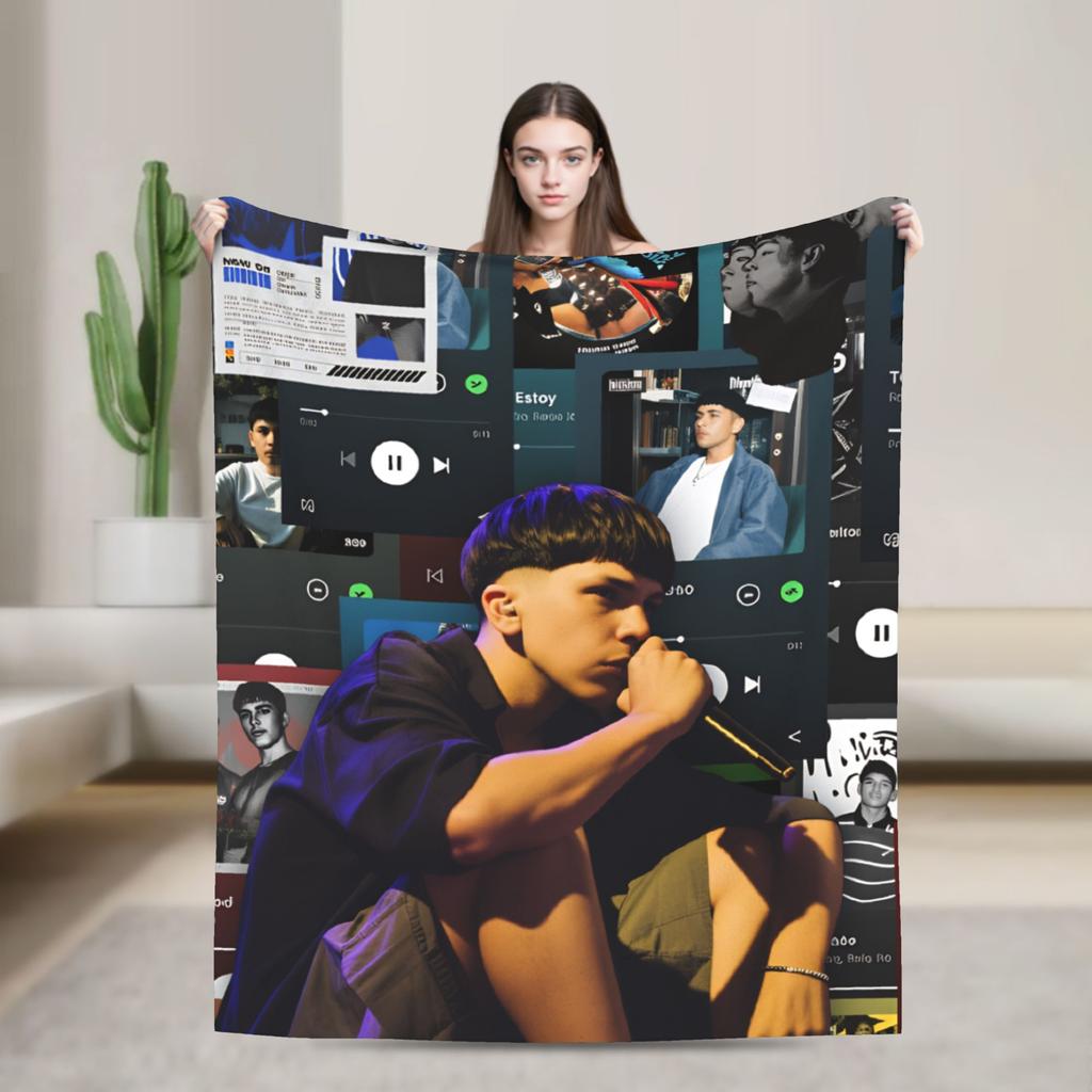 Milo J Argentinischer Rapper Warme Weiche Decke Flugzeugreise Plüsch Überwurf Lustiger Sofa Sessel Flanell Tagesdecke Schlafsofa Abdeckung