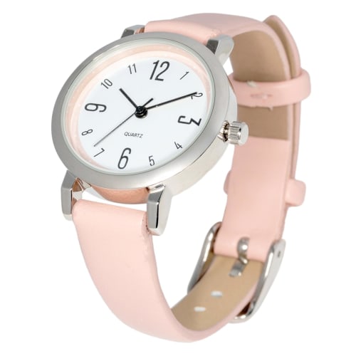 Fieldwork Women's Analog Watch with Leather Strap, Pink Pick, PP014-2