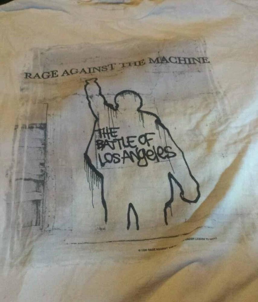 BATTLE OF LOS ANGELES RAGE AGAINST THE MACHINE Футболка Белая S-5XL Унисекс Футболка XL