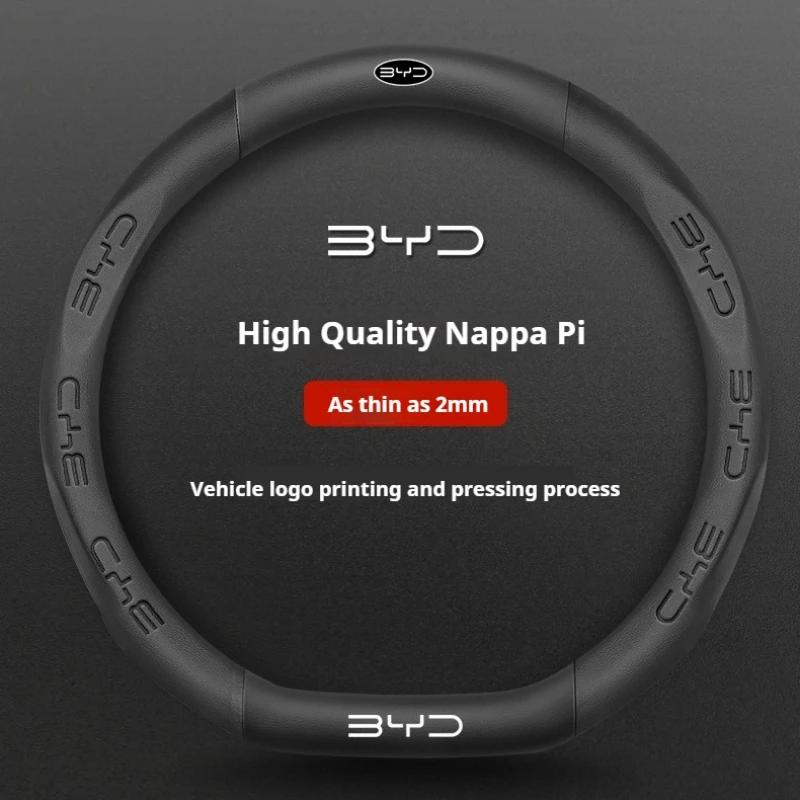 Auto Wildleder Lenkradbezug für BYD Atto 3 Act Seal Tang F3 E6 Yuan Song Plus EV F0 Qin Han Dolphin S6 Leder rutschfest