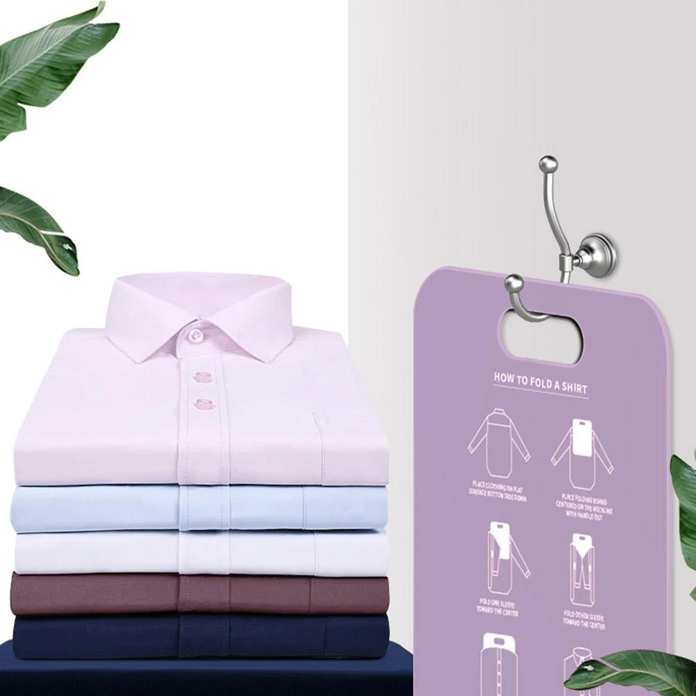 Clothes Folding Board Plastic Household Shirt Folding Board Creative Dress Fold Organizer for Kids Adults Clothes