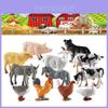 12-teiliges Mini-Bauernhoftier-Set, robuste Spielfiguren für Kinder
