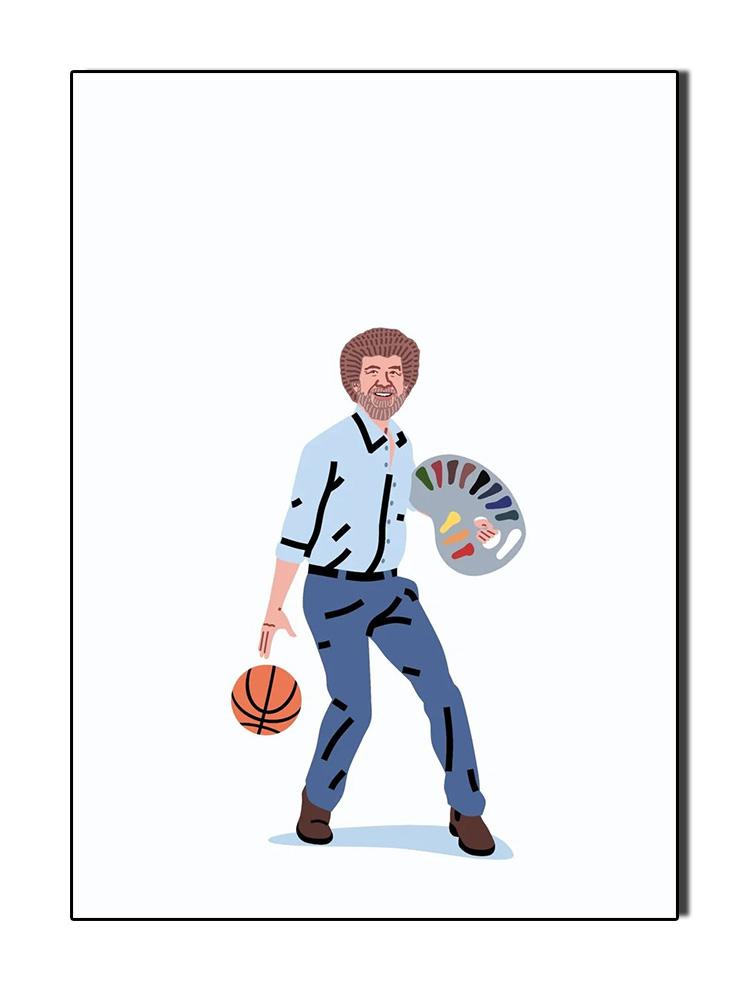 

Скандинавское искусство Сальвадор Дали, знаменитость, игра в баскетбол, плакат, холст, картина, настенная картина для гостиной, домашний декор, без рамы 21x30cm No Frame