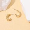 Geometric Personality Fashion Stud Earrings Ins European and American Acrylic Gold-plated Stud Earrings Set