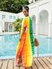 2023 European & American Cotton Beach Cover-up: Loose Robe-Style Long Dress Swimsuit Outerwear for Women