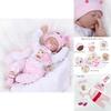 Cuddly 22" Reborn Gift Baby Dolls Made From Safe Silicone Vinyl And Cloth Material