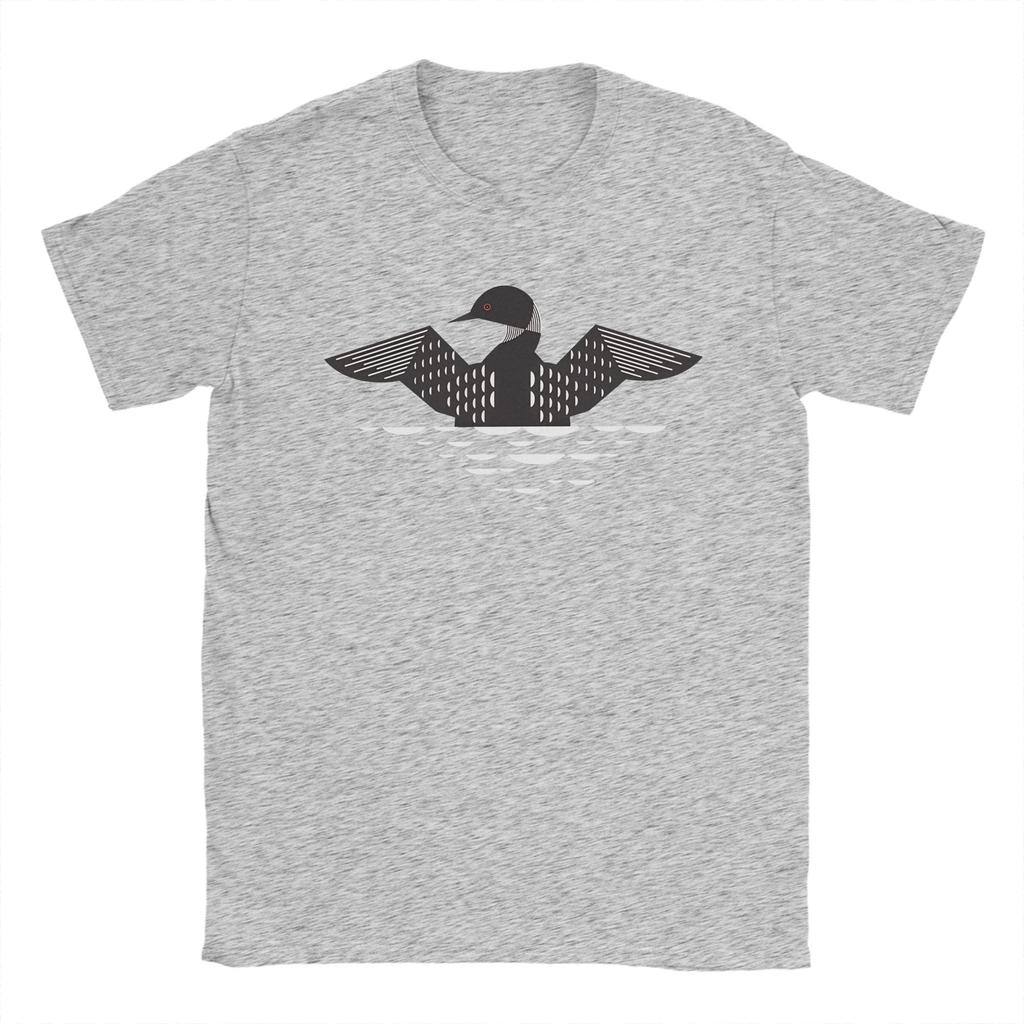 Geometric Loon Illustration T Shirt Unisex Pure Cotton Amazing TShirt O Neck Rebel Loon Tee Shirt Short Sleeve Clothes Summer