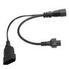 C14 to C5 EU4.0 Y Splitter Power Plug Cord Single IEC 320 C14 Male to C5 EU4.0 Female Splitter