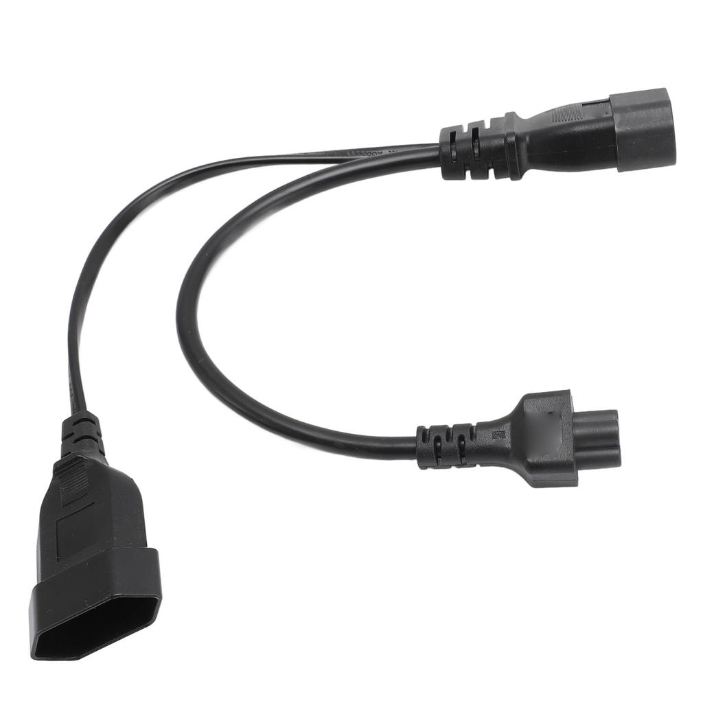 C14 to C5 EU4.0 Y Splitter Power Plug Cord Single IEC 320 C14 Male to C5 EU4.0 Female Splitter