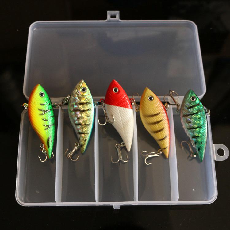 Pisces VIB 12g 7cm Vibration Fishing Lure Set - Hard Plastic Bait for Bass and Asp