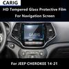 For JEEP CHEROKEE 14-21 Navigation,Air Screen HD Tempered Glass Protective Film Anti-scratch Repair Film Accessorie Refit