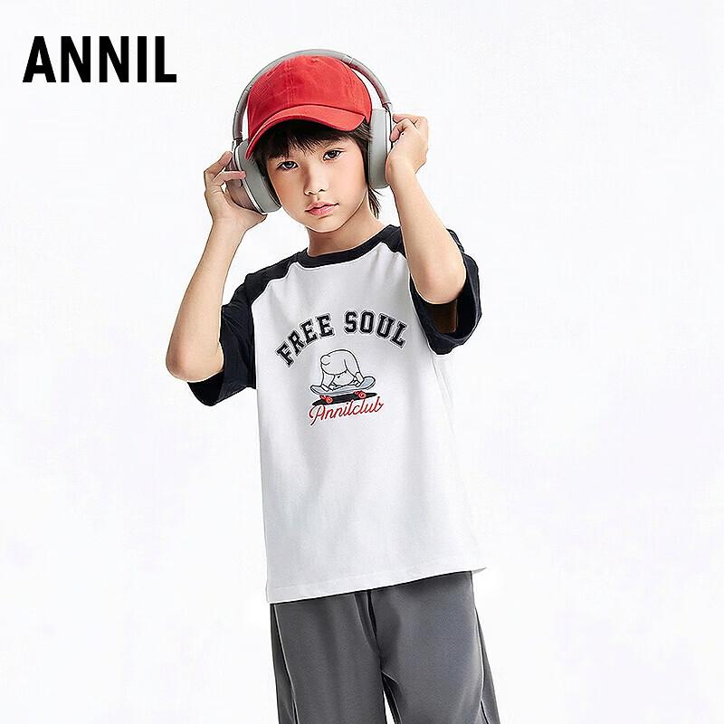 

Annil Kids Unisex Round Neck Short Sleeve Knit Tee 120