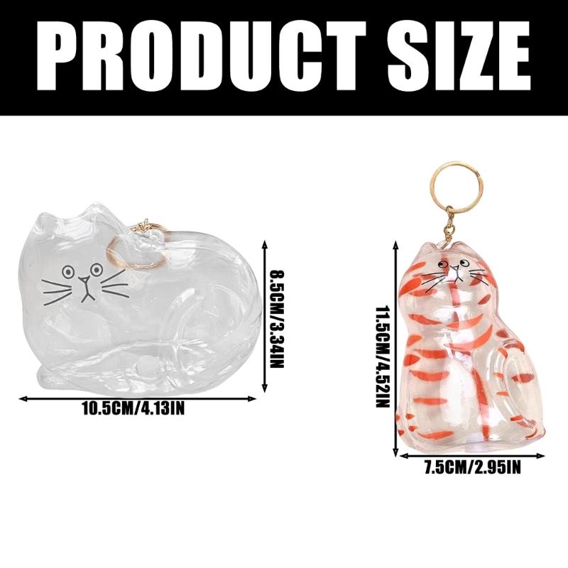 Elegant Cats Furs Storage Box With Pendant Design Pet Hair Collection Display Case Memorial Keepsakes Charm Home Decors