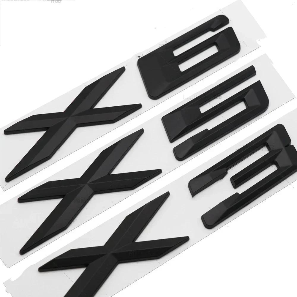 ABS Badge Car Body Sticker Trunk Emblem for BMW X1 X3 X5 X6 GT Logo E46 E90 E60 F10 F11 F20 F30 G01 G20 Auto Accessories