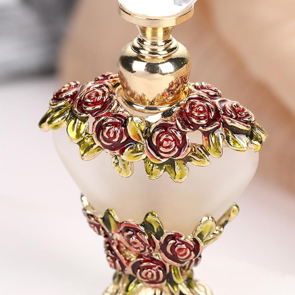 Metallbasis Ätherisches Öl Flasche 5/10ML Parfümflaschen Exquisite Glasflasche Kreatives Geschenk