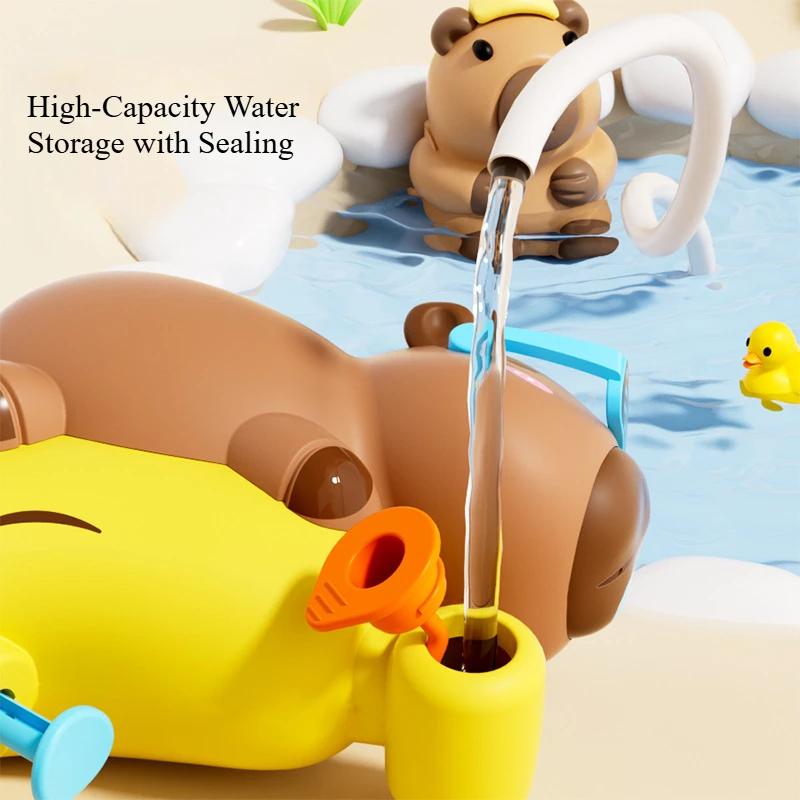 Mini vodní pistole kapybara pro děti Roztomilý kreslený letní hračka do přírody Perfektní pro bazénovou párty Bitvu na zahradě Vodní zábavu Dětský dárek
