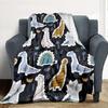 Dino Party Flannel Blanket Throw Blanket Soft Warm Sofa Bed Camping Car Home Decor Unique Christmas Gift C9301854