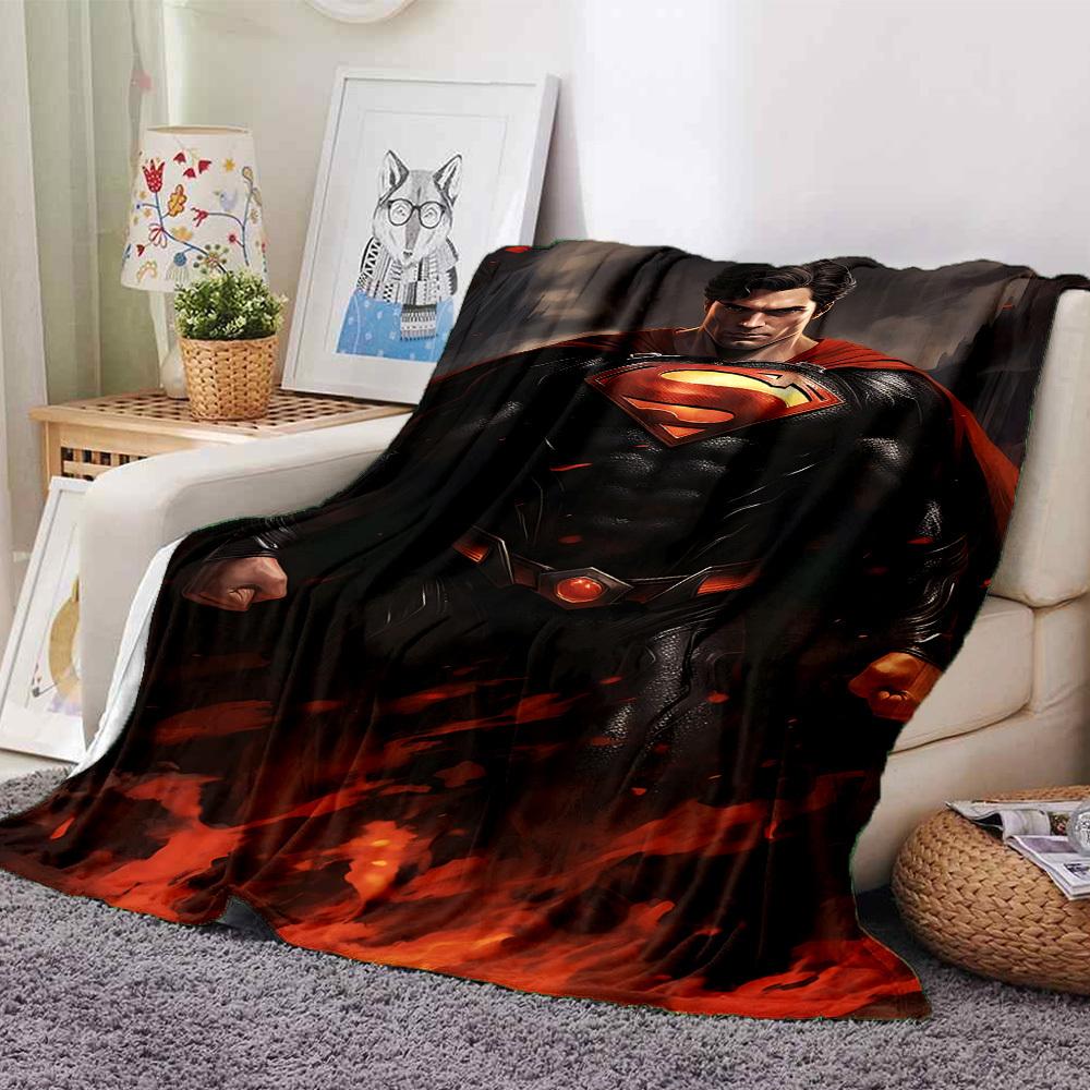 

1pc Superman Fire Flannel Blanket Soft Warm Throw for Home, Office, Travel, All-Season Cozy Bedding GiftL1113 80cmx120cm(31inx47in)
